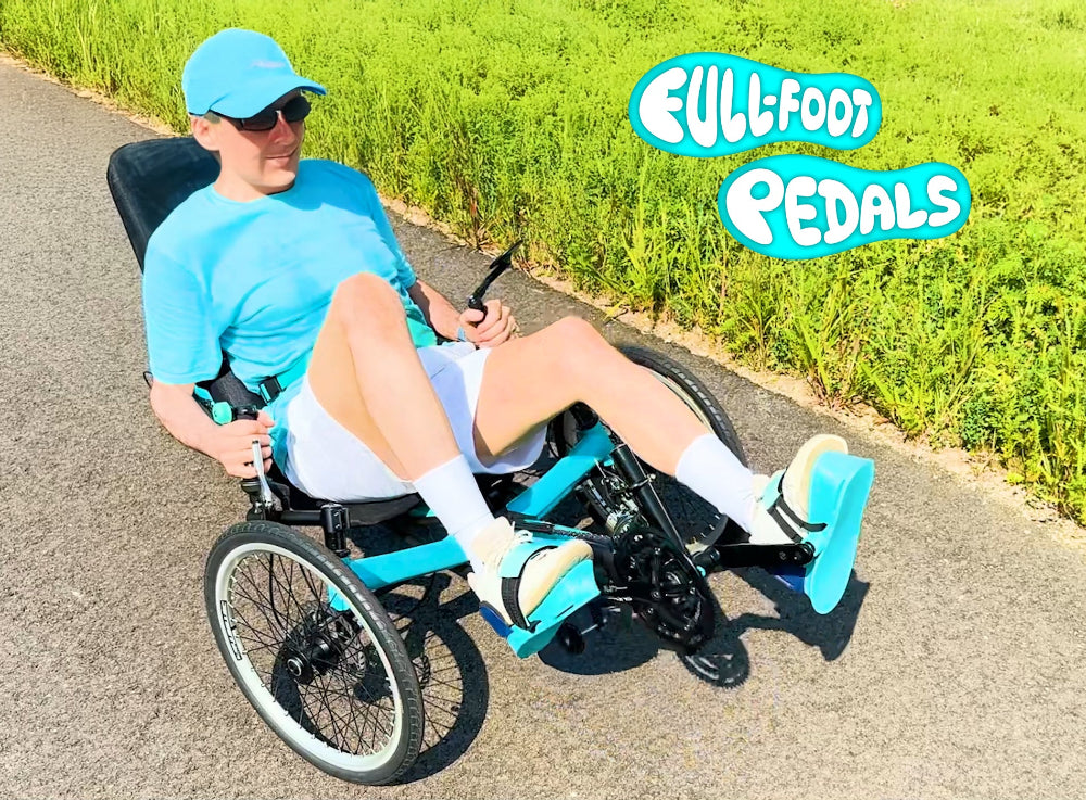 Full-Foot Pedals – Custom-Fit, Foot-Shaped, 2-Sided Bicycle Pedals